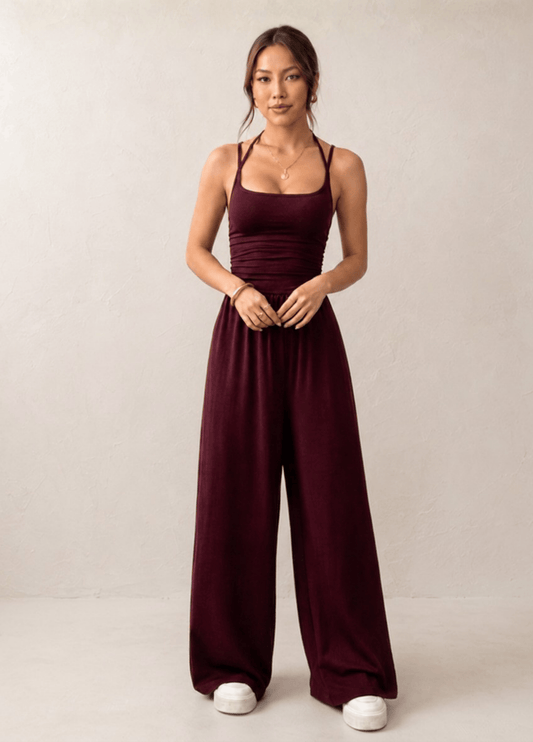 Combinaison pantalon bordeaux | Isola