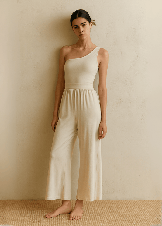 ateliercombinaison blanc / S Combinaison pantalon blanche femme | Asymétrie