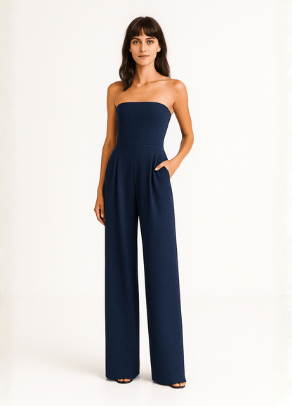 ateliercombinaison bleu / S Combinaison pantalon chic | Saphir
