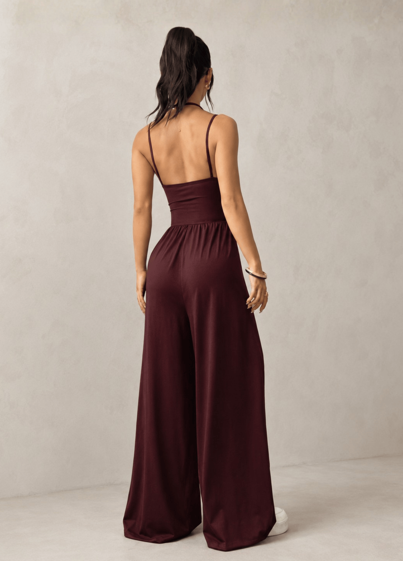 ateliercombinaison Combinaison pantalon bordeaux | Isola