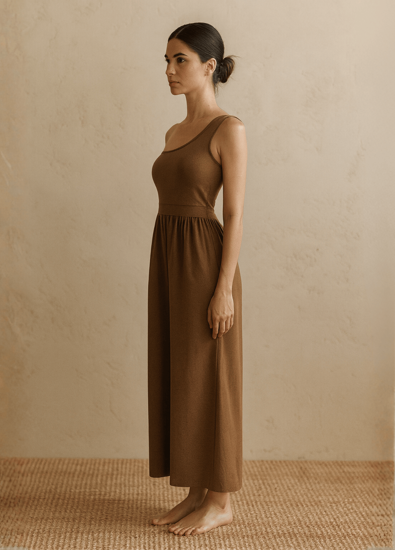 ateliercombinaison Combinaison pantalon femme kaki | Asymétrie