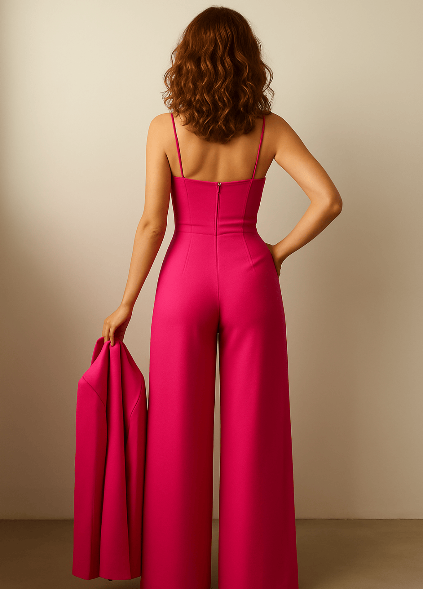 ateliercombinaison Combinaison pantalon rose | Margot