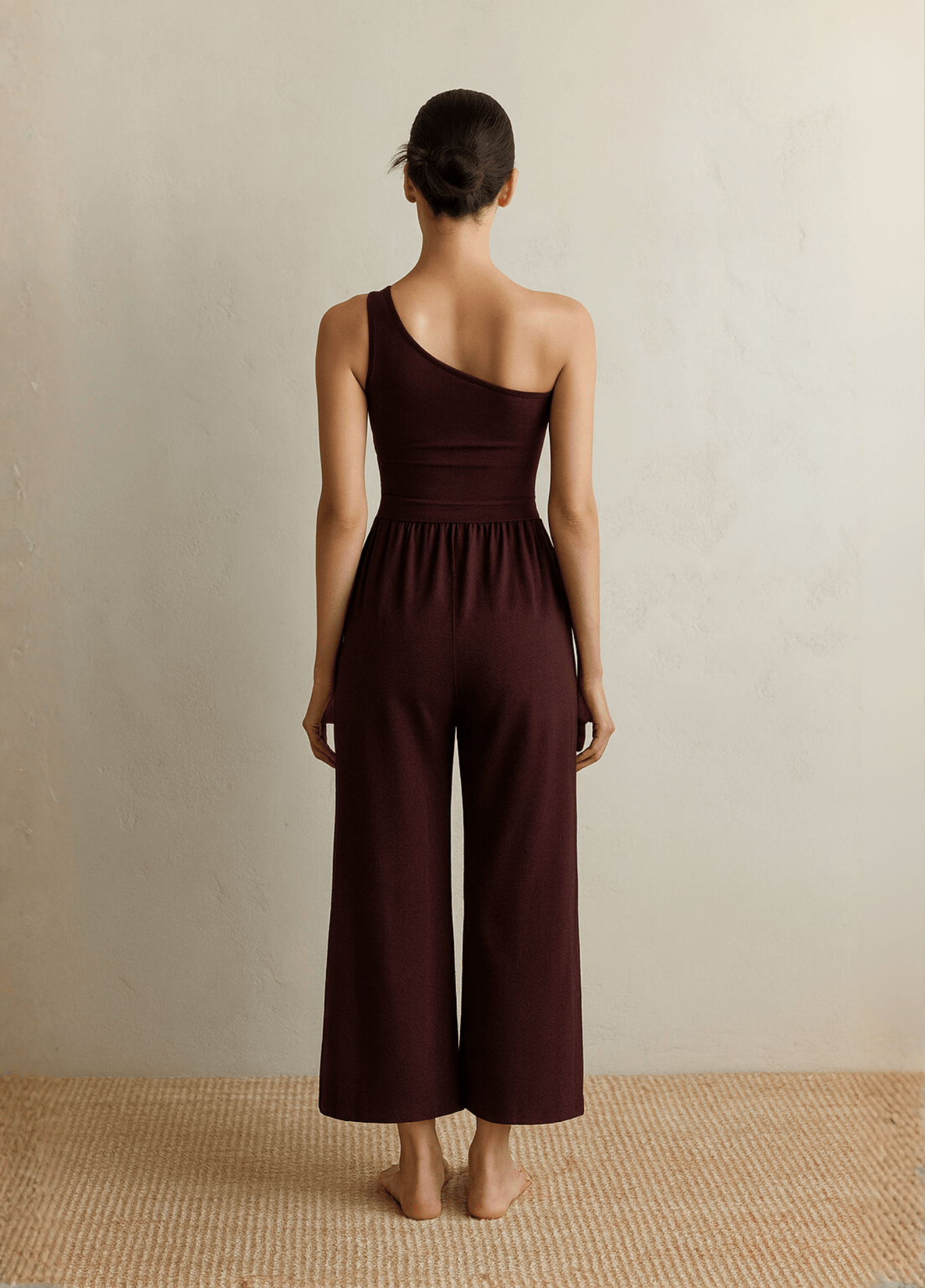 ateliercombinaison Combinaison pantalon rouge femme | Asymétrie