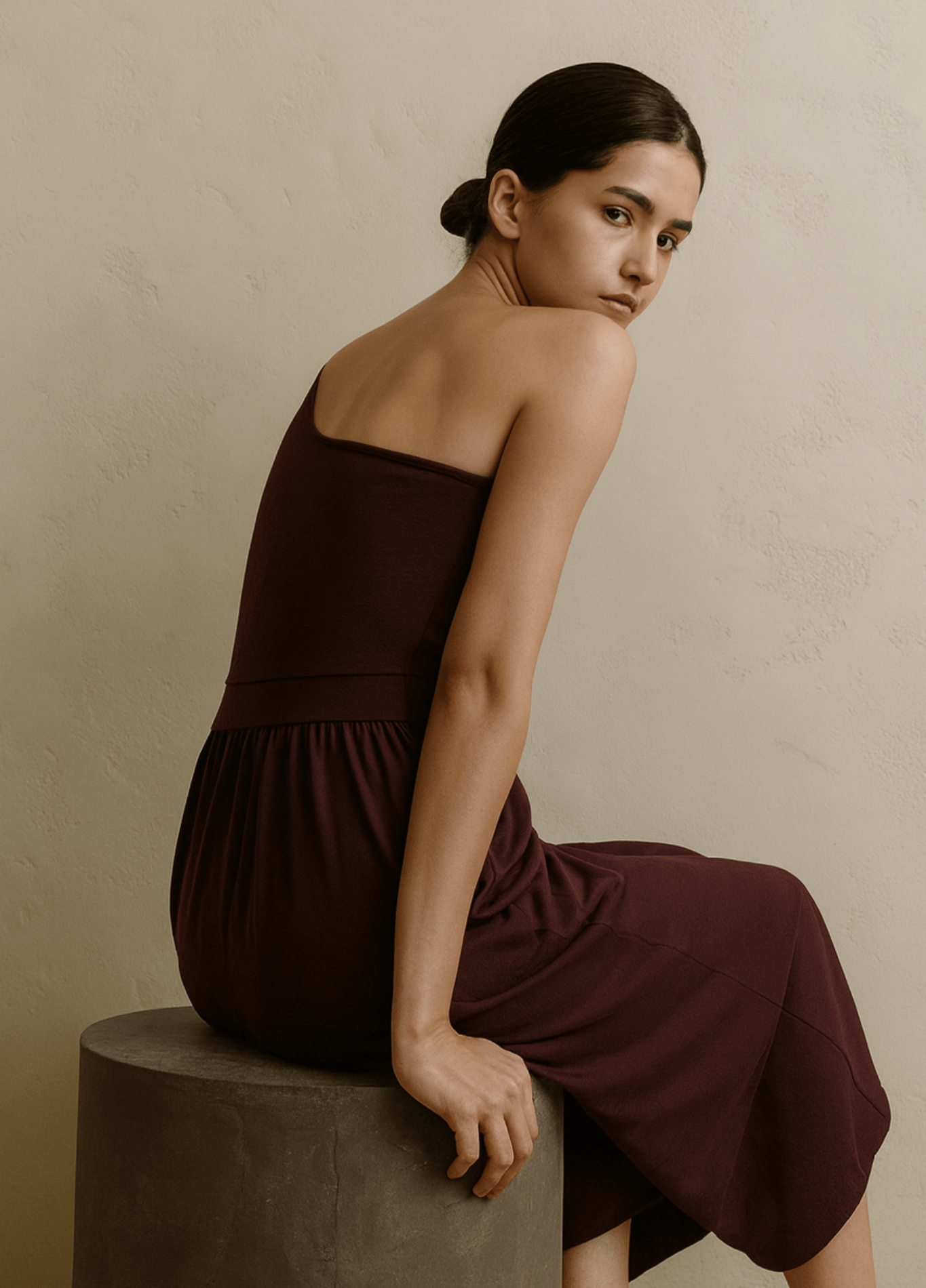 ateliercombinaison Combinaison pantalon rouge femme | Asymétrie