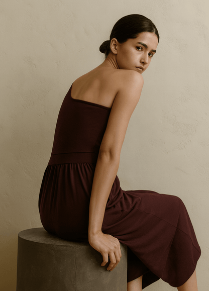 ateliercombinaison Combinaison pantalon rouge femme | Asymétrie