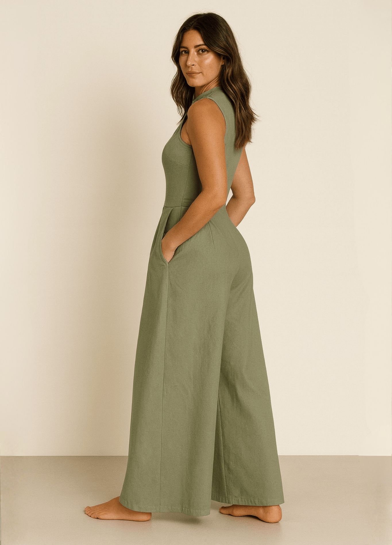 ateliercombinaison Combinaison verte pantalon femme | Amazone