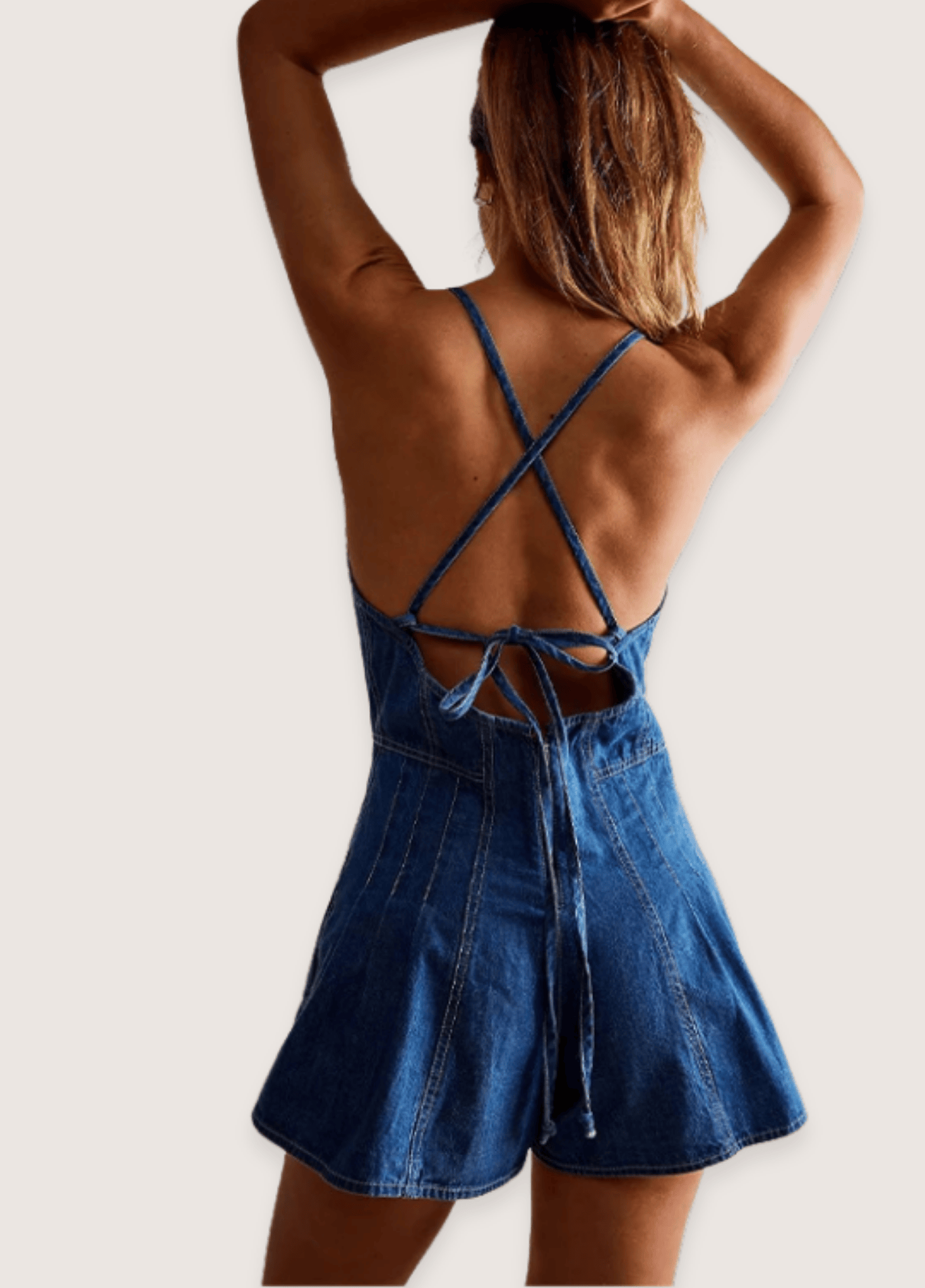 ateliercombinaison Combishort bleu | Mia