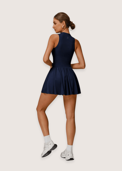 ateliercombinaison Combishort femme bleu | Tennis