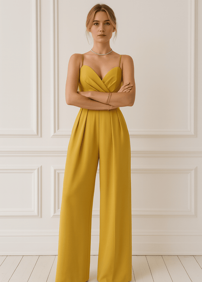 ateliercombinaison jaune / S Combinaison pantalon jaune | Margot