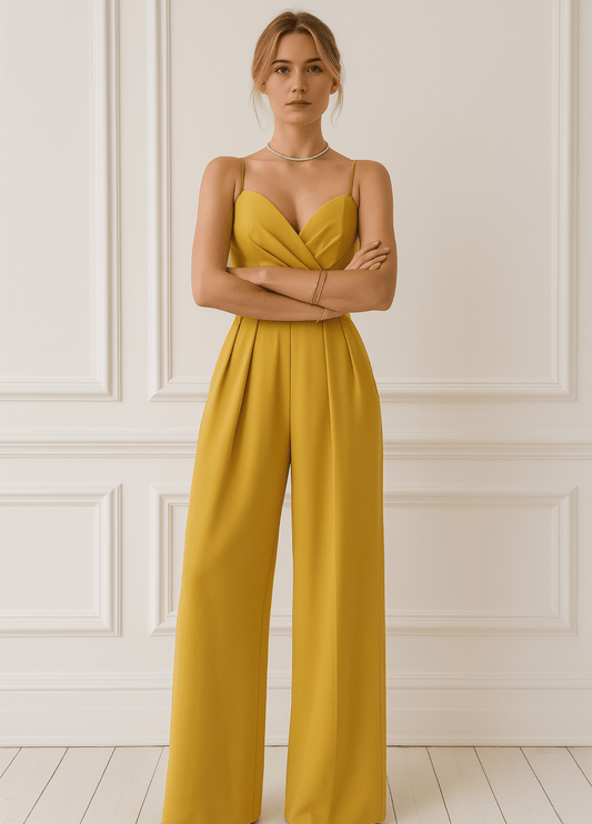 ateliercombinaison jaune / S Combinaison pantalon jaune | Margot