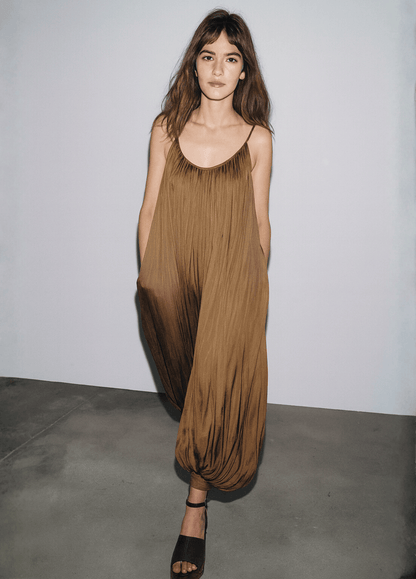 ateliercombinaison marron / XS Combinaison pantalon habillé | Havane