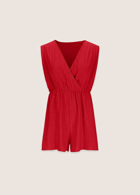 ateliercombinaison rouge / S Combishort rouge femme | Brise