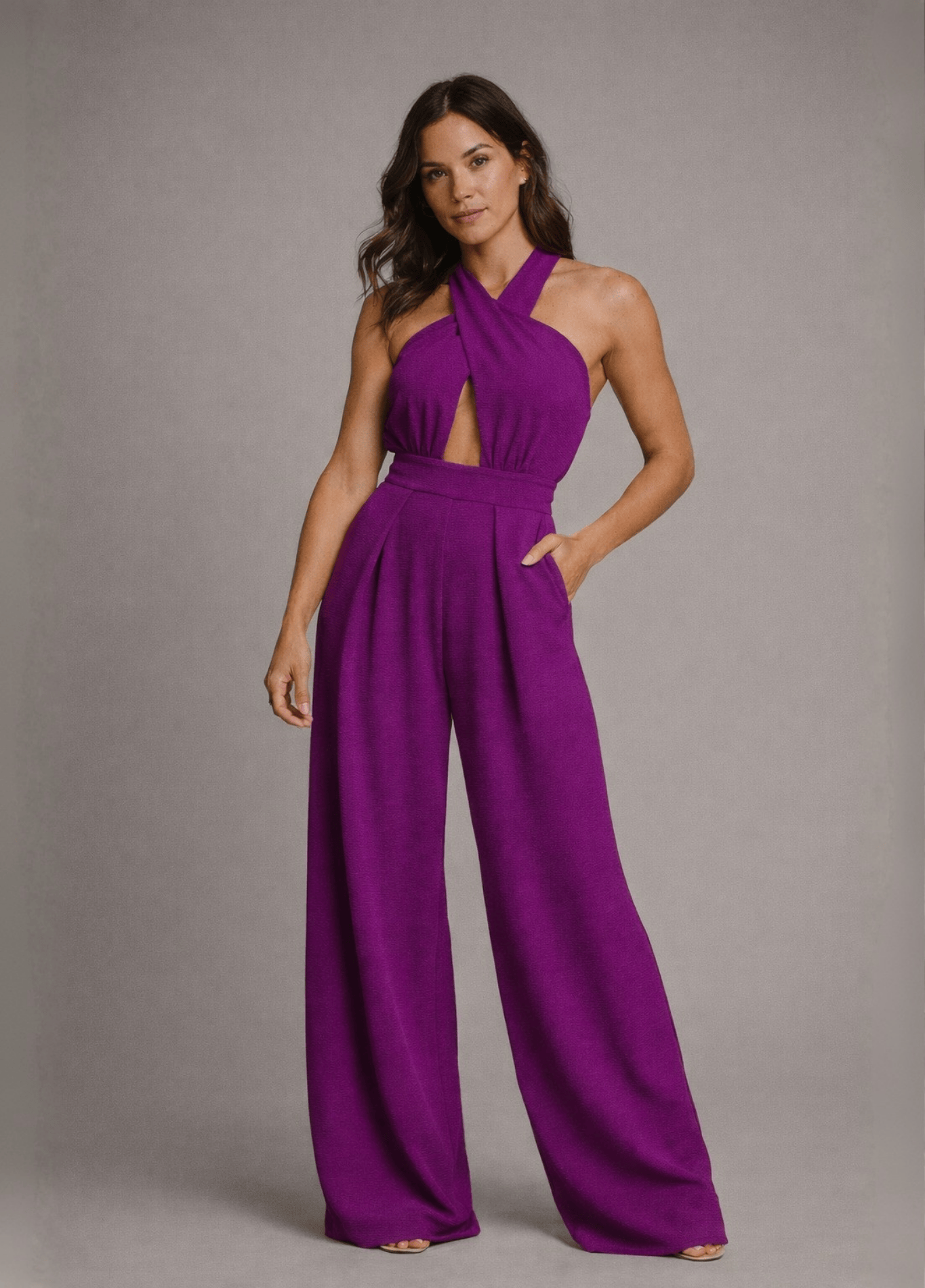 ateliercombinaison violet / S Combinaison pantalon femme chic | Gatsby